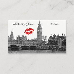 Londres Angleterre Skyline Kiss BW Escort Cartes