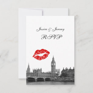 Londres Angleterre Skyline Kiss BW RSVP #2
