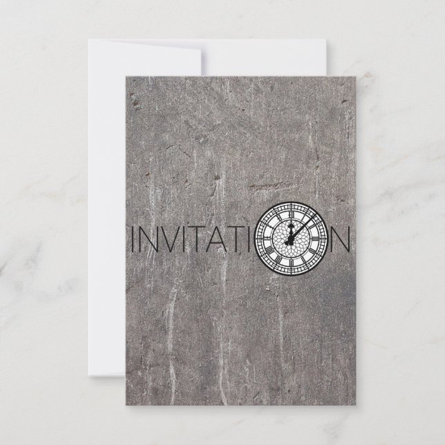 Londres Big Ben Invitation Conceptuel (Devant)