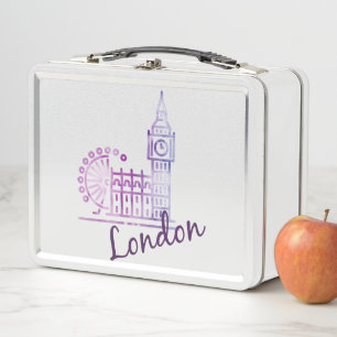 Londres Big Ben Lunch Box - Grande-Bretagne Metal