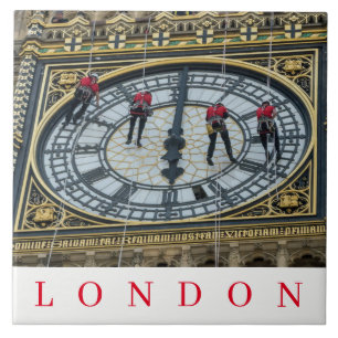 Londres Big Ben nettoyeurs vue carreaux céramiques