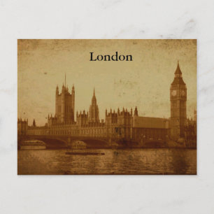 Londres, Carte postale des Chambres du Parlement