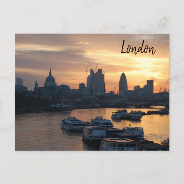 Londres - Carte postale River Thames Sunrise (Devant)