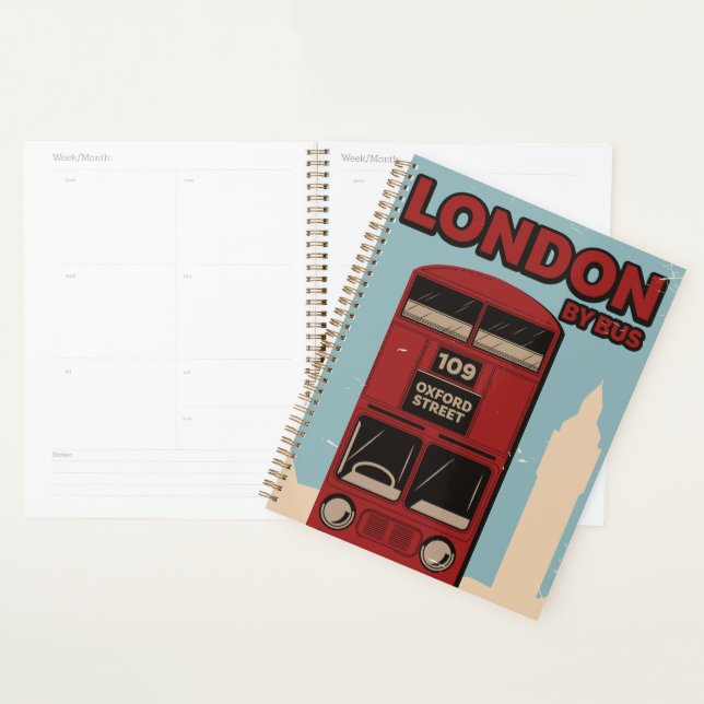 Londres en bus (Devant avec enveloppe)