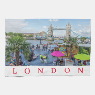 Londres en été serviette à thé