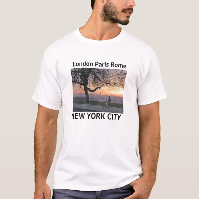 Londres Paris T-shirt de Rome, New York City (Devant)