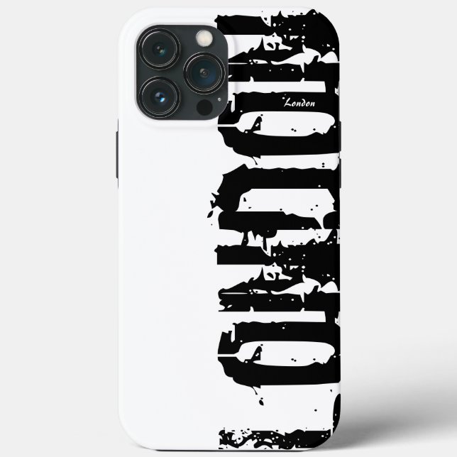 Londres - Style Urbain - coque iphone Noir Et Blan (Verso)