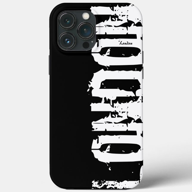 Londres - Style Urbain - coque iphone Noir Et Blan (Verso)