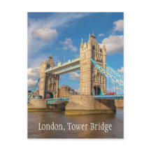 Londres, Tower Bridge, carte postale photo