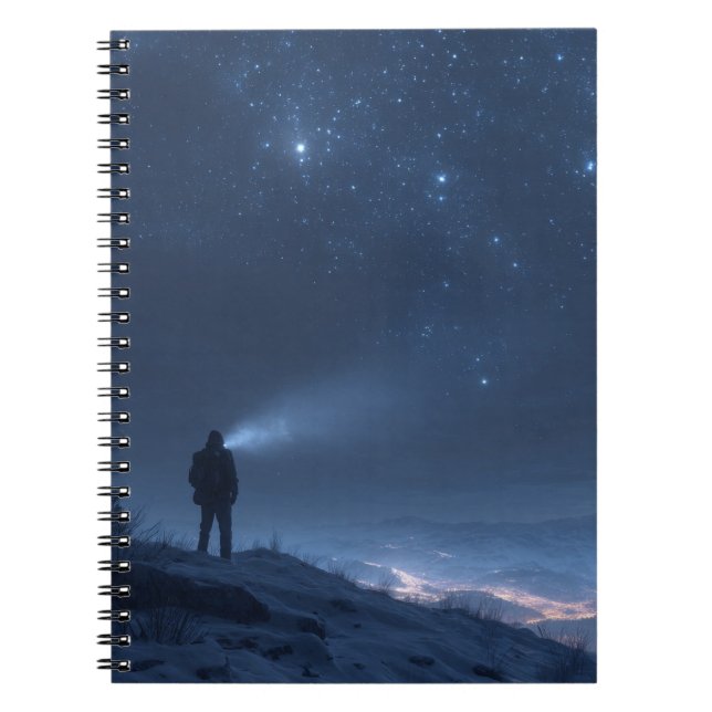 Lone Explorer Starry Night Carnet (Devant)