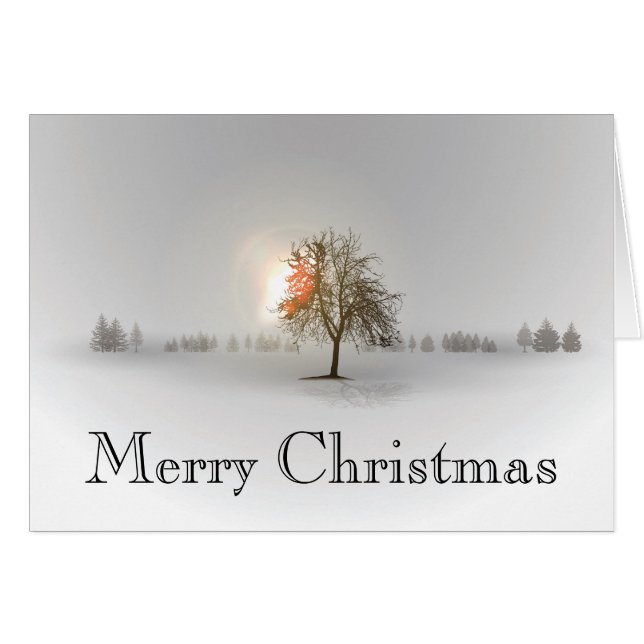 Lone Tree Christmas Card (Devant horizontal)