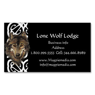 Lone Wolf Lodge Carte de visite personnalisé