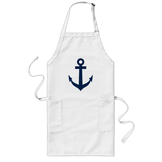Long Amarrages bleu marine grand tablier pour hommes &  (Devant)