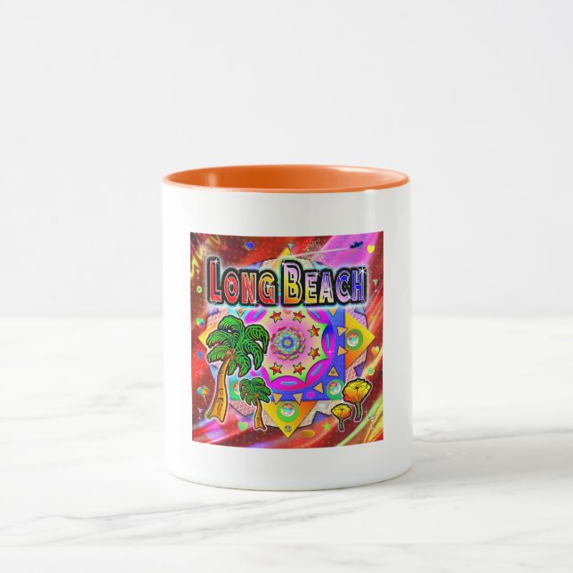 Long Beach Tropical Friends Mug (Centre)
