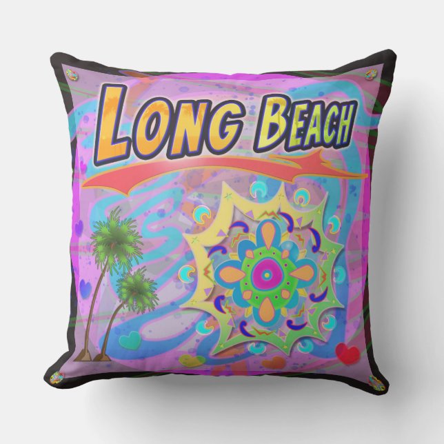 Long Beach Vrai Coussin de progrès (Recto)