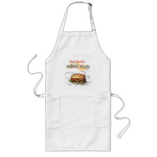 Long Burger de poulet Art tablier personnalisé