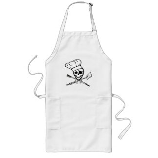 Long Chef de jolly roger de pirate ou tablier de