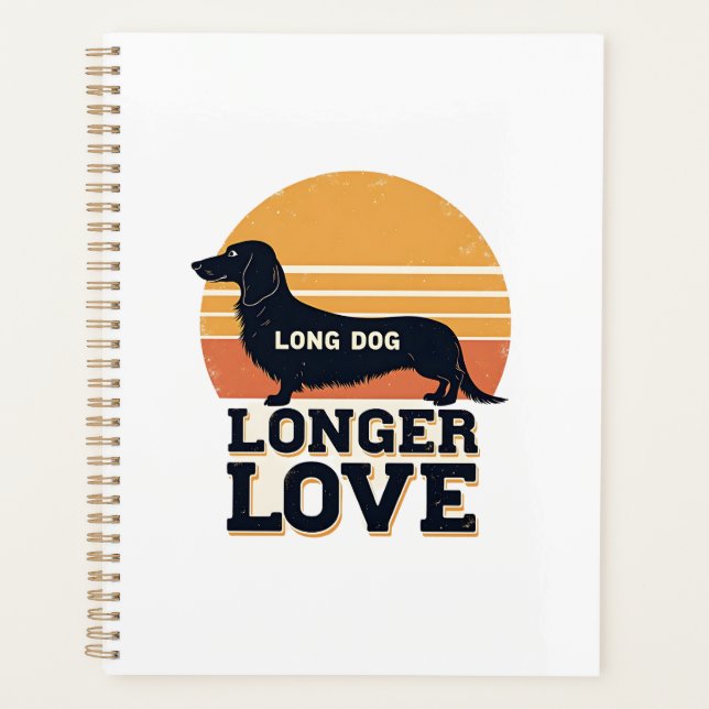 Long Chien Amour Plus Long Vintage Dachshund Couch (Devant)