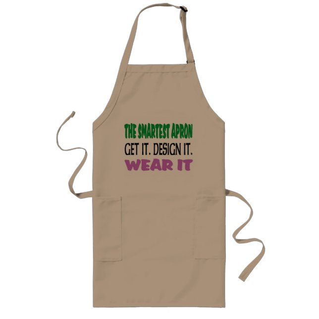 Long Concevez votre propre tablier de BBQ (Devant)