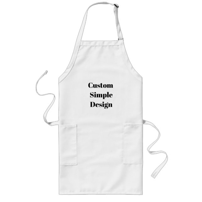 Long Créez Votre Propre Tablier Simple de Conception Pe (Devant)