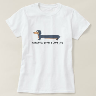 Long Dog Love - T-Shirt de base pour femmes Dachsh