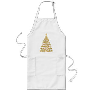 Long Élégant tablier de sapin de Noël