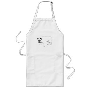 Long Ensemble dans la cuisine, tablier amusant