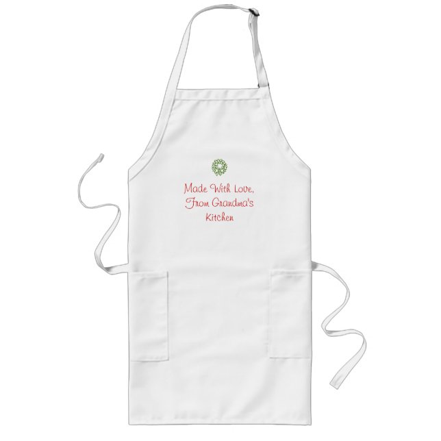 Long Fait avec amour à partir du tablier de la cuisine (Devant)