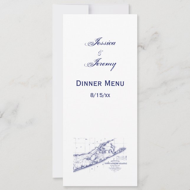 Long Island Les Hamptons Carte VC (Devant)