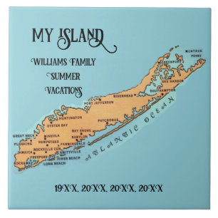 Long Island - Souvenir de vacances Carreau de céra