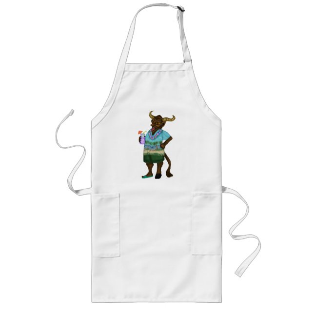 Long Krampus sur le tablier de vacances (Devant)