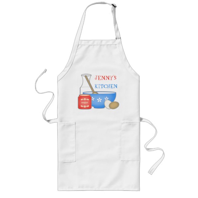 Long Le tablier fait sur commande de Baker/cuisinier (Devant)