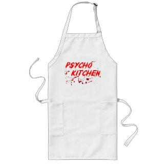 Long Le tablier sanglant de cuisine psychopathe