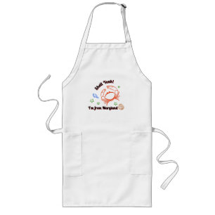 Long "Shell Yeah ! Je suis du Maryland" Tablier de crab
