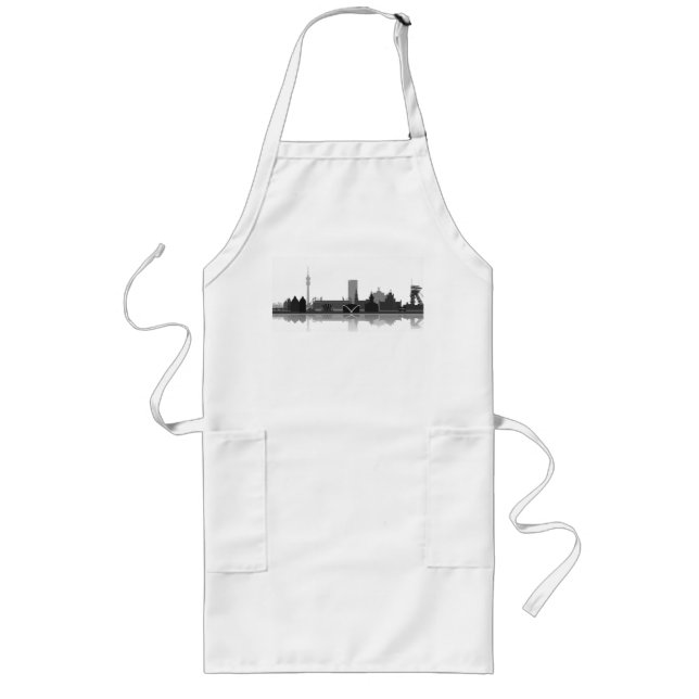 Long Skyline de Dortmund tablier de cuisinier (Devant)