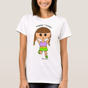 Long T-shirt #1 de la douille des femmes heureuses