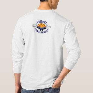 Long T-shirt de douille avec de club de logo le