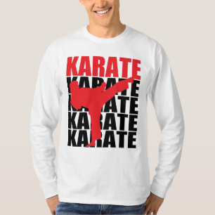 Long T-shirt de douille de karaté