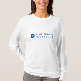 Long T-shirt de douille de logo blanc de TTI