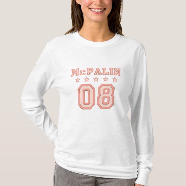 Long T-shirt de douille de McPalin 08 (Devant)