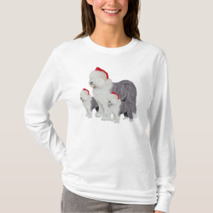 Long T-shirt de douille de vieux chien de berger