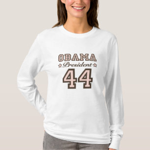 Long T-shirt de douille du Président Obama 44
