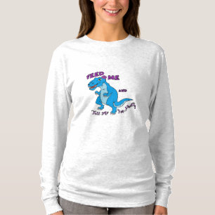 Long T-shirt de la douille des femmes - T-Rex