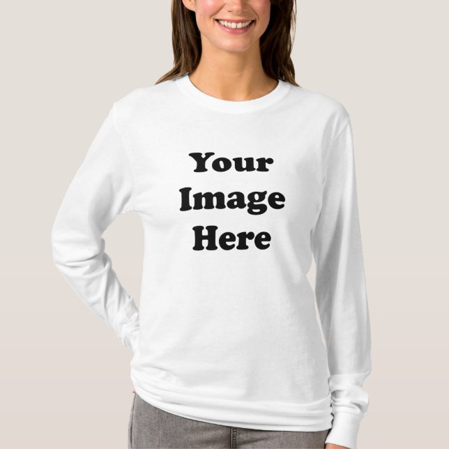 Long T-shirt de la douille des femmes vides faites (Devant)