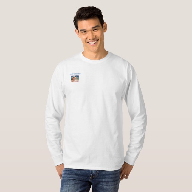Long T-shirt de tortue de mer de douille de (Devant entier)