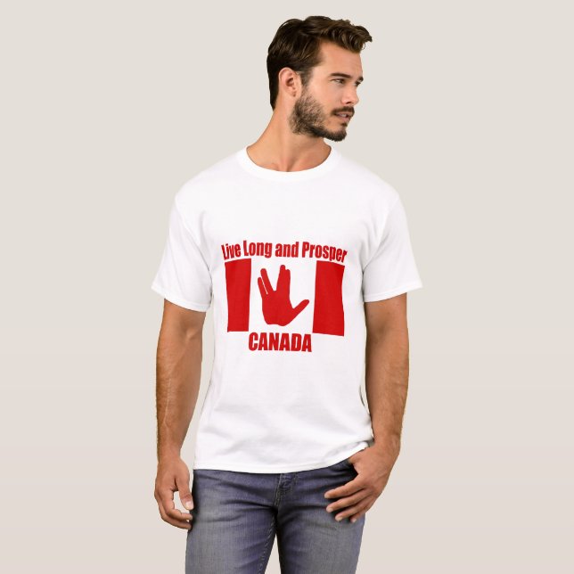 Long T-shirt vivant du Canada (Devant entier)