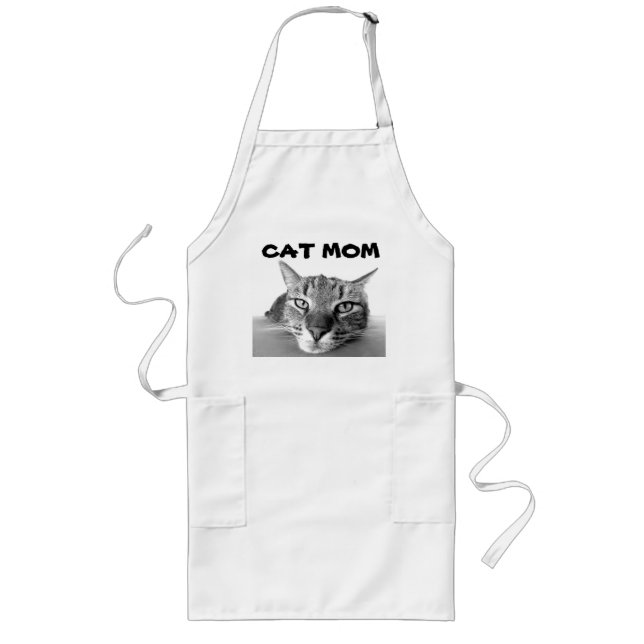 Long Tabby CAT  MAMAN Tablier (Devant)