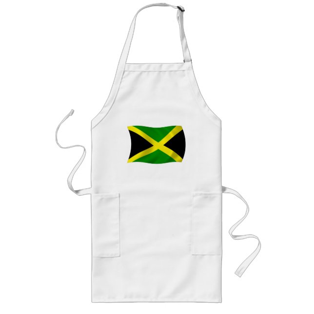 Long Tablier au drapeau de la Jamaïque (Devant)