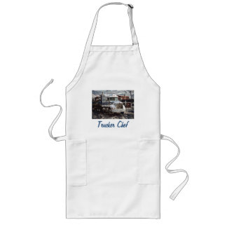 Long Tablier BLANC de BBQ d'amusement de CAMIONNEURS de