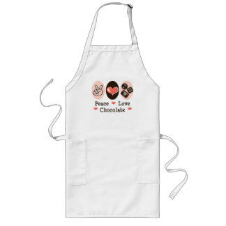 Long Tablier de chocolat d'amour de paix